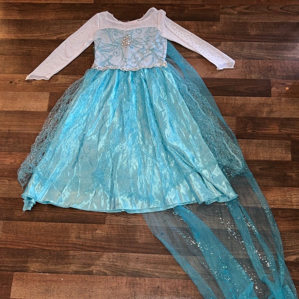 Sparkling Blue Princess Costume for Kids